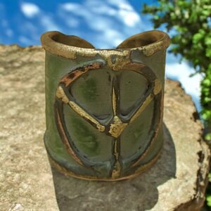Gekleurde patina ring