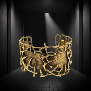 Handgemaakte armband brons