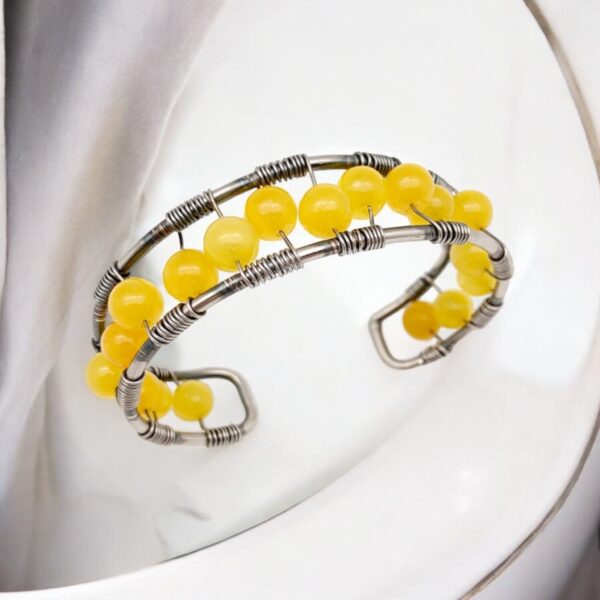 Armband met gele Agaat