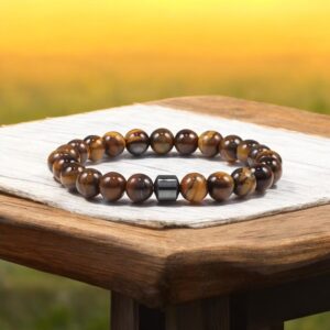 Hematiet Tijgeroog armband