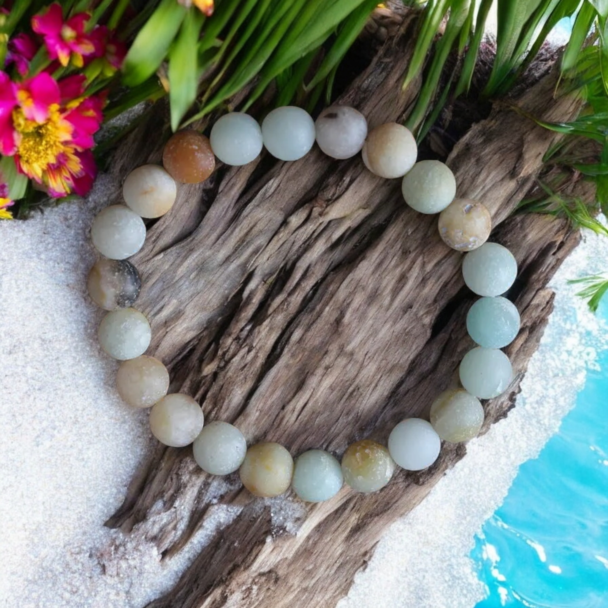 Flower Amazoniet Armband