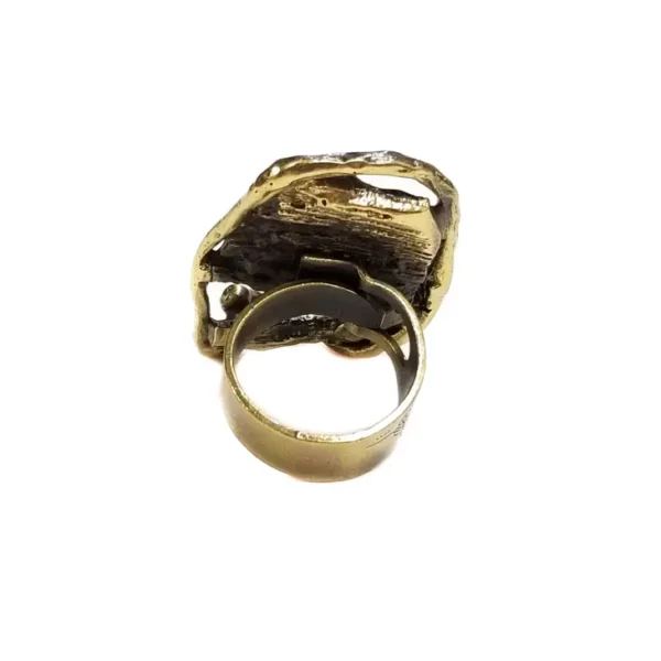 Handgemaakte ring brons - Afbeelding 2