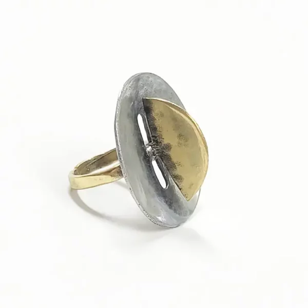 Handgemaakte ring brons - Afbeelding 2