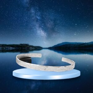 Handgemaakte armband verzilverd
