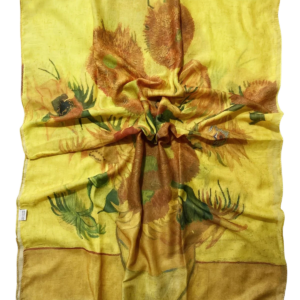 Van Gogh Twaalf Zonnebloemen print sjaal