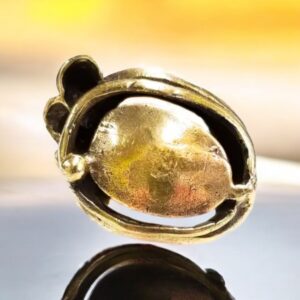 Handgemaakte bronzen ring