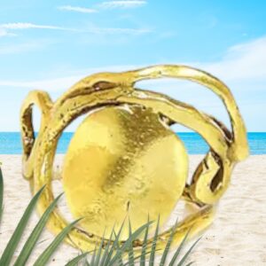 Handgemaakte bronzen ring