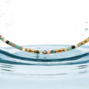 Korte ketting met mix stenen