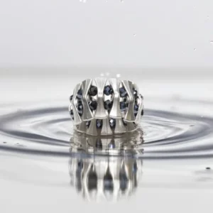 Handgemaakte tinnen ring