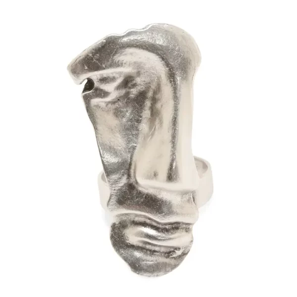 Handgemaakte verzilverde ring - Afbeelding 2