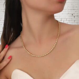 18K vergulde Kralenketting